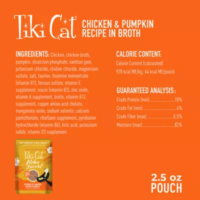Product Tiki Cat® Aloha Friends™ Cat Food Pouch - Non-GMO, Grain & Potato Free, 2.5 oz
