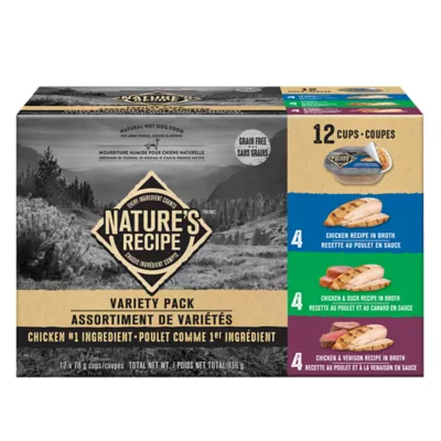 Product Nature's Recipe Adult Wet Dog Food - Grain Free, Chicken, Duck & Venison in Broth