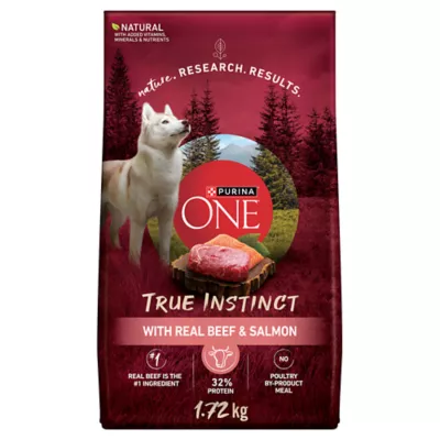 Purina ONE SmartBlend True Instinct Adult Dog Food Beef Salmon