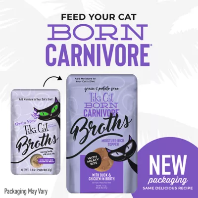 Tiki Cat® Born Carnivore® Broths Wet Cat Food Topper - Non-GMO, Grain Free, 1.3oz - Image 2