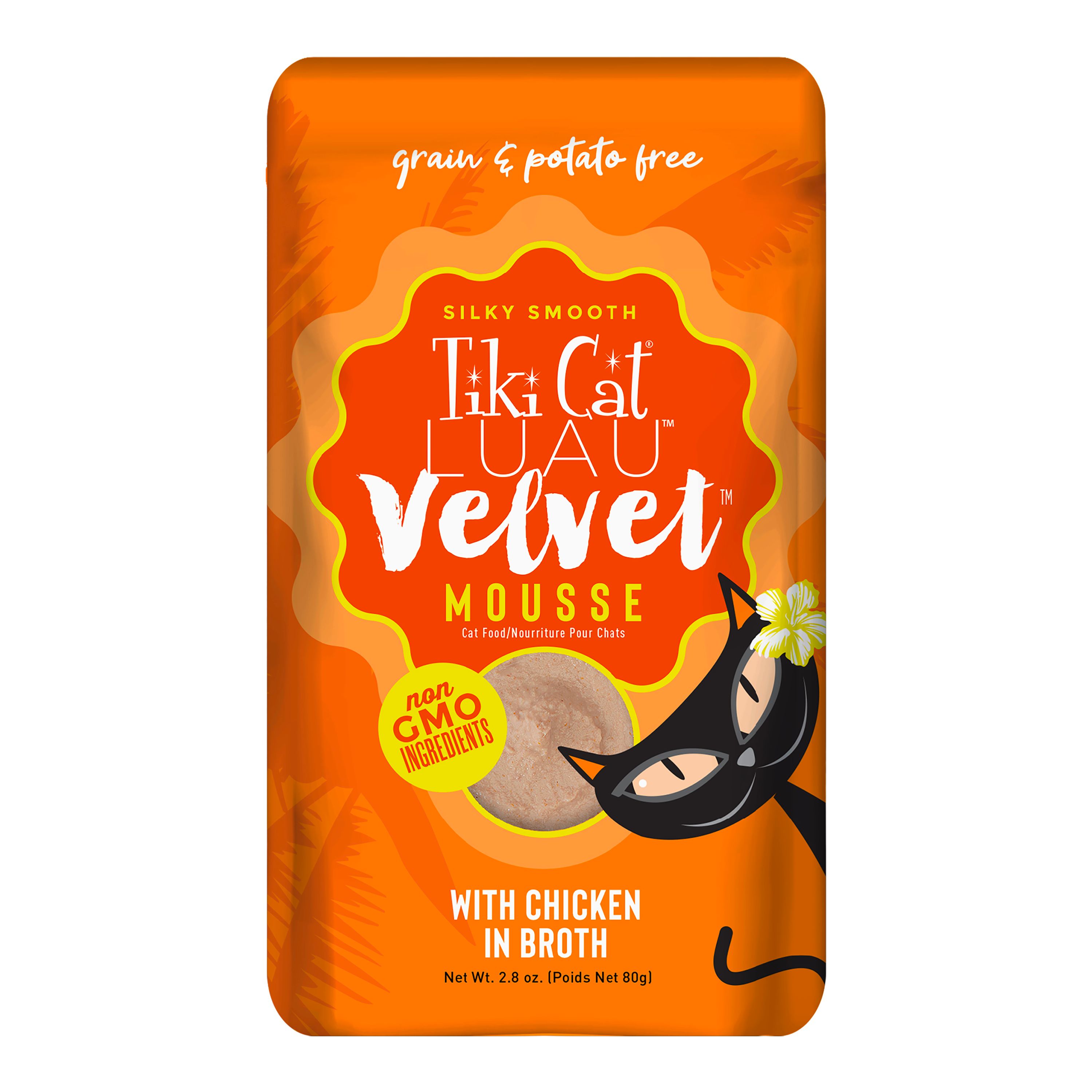 Tiki Cat Velvet Mousse Cat Food Non GMO Grain Potato Free 2.8oz