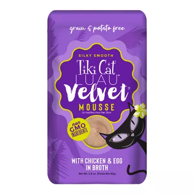 Tiki Cat® Velvet™ Mousse Cat Food - Non-GMO, Grain & Potato Free, 2.8oz - Image 1