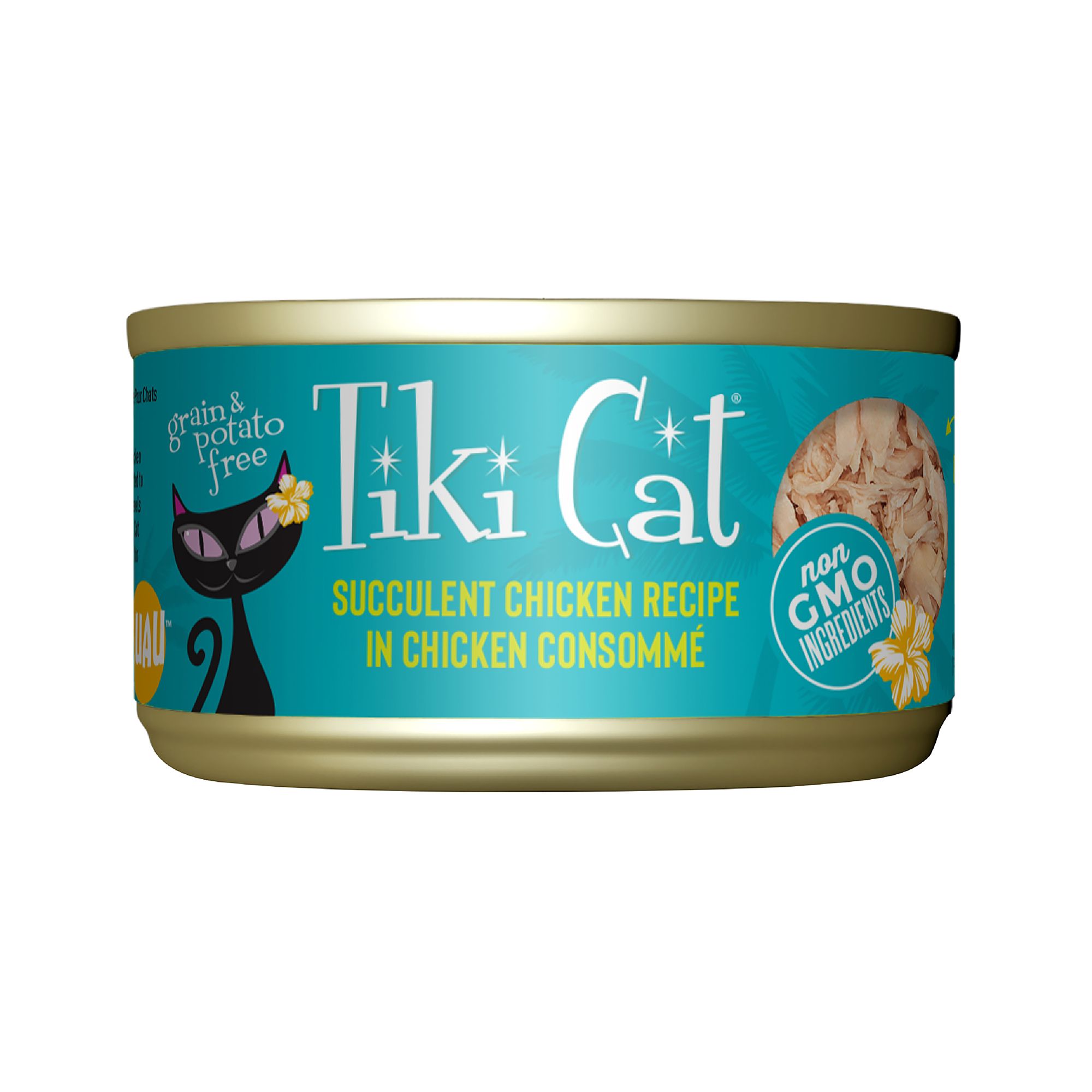 Tiki Cat Luau Wet Cat Food Non GMO Grain Potato Free 2.8oz