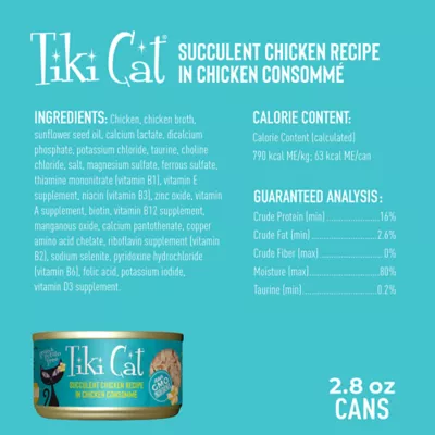 Product Tiki Cat® Luau Wet Cat Food - Non-GMO, Grain & Potato Free 2.8oz