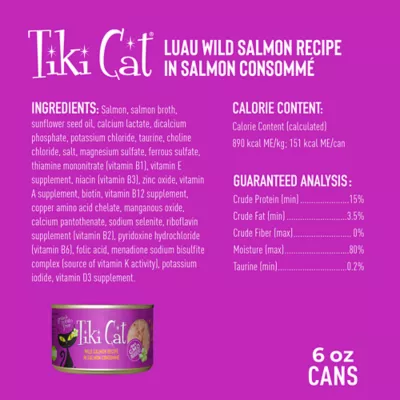 Product Tiki Cat® Luau Wet Cat Food - Non-GMO, Grain & Potato Free, 6oz