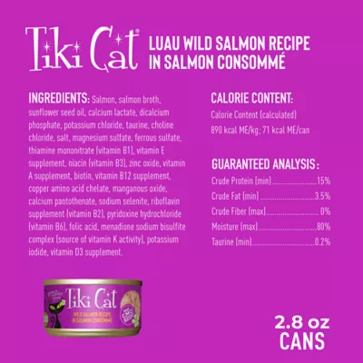 Product Tiki Cat® Luau Wet Cat Food - Non-GMO, Grain & Potato Free 2.8oz