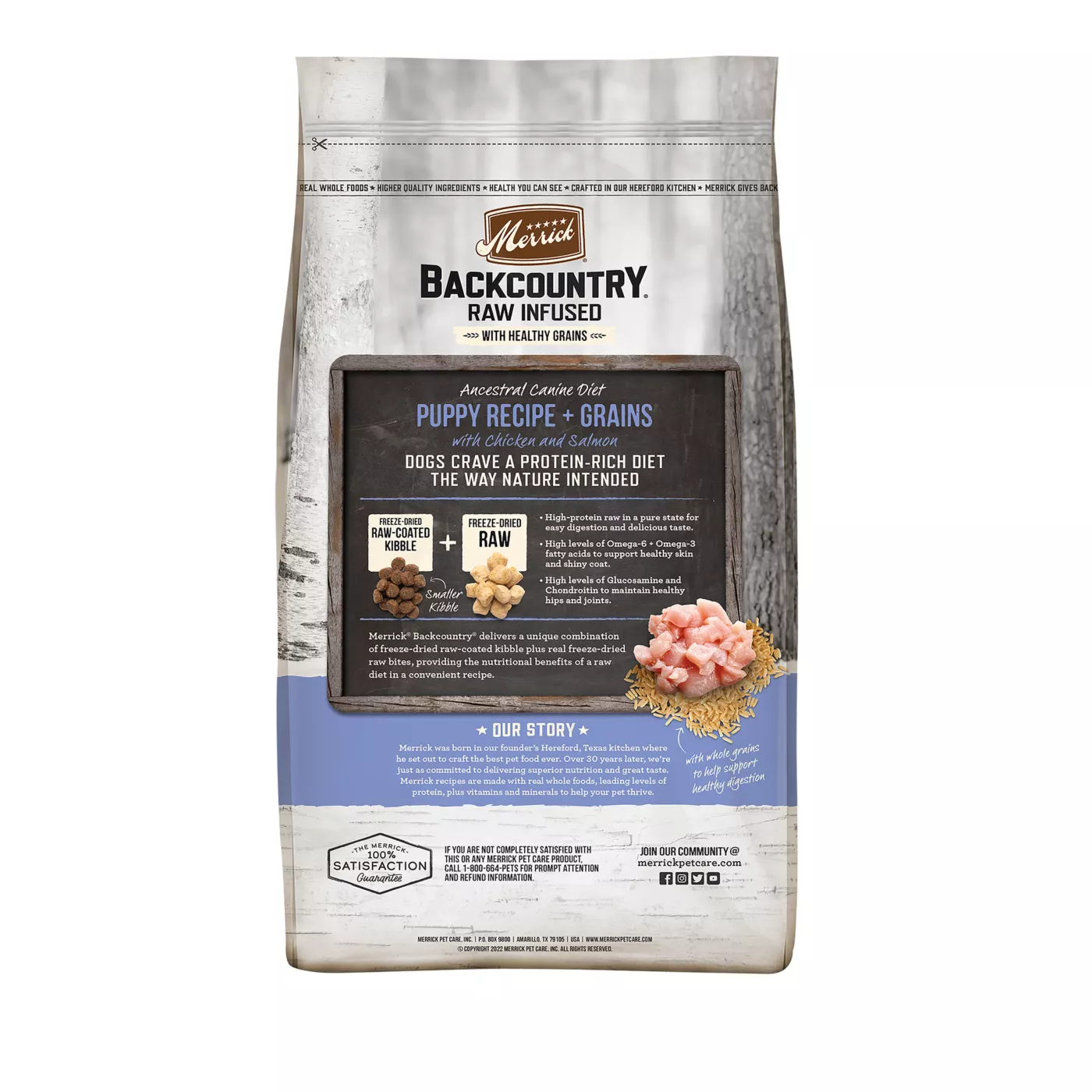 Merrick Backcountry Puppy Dry Dog Food Chicken Corn Free No Artificial Colors