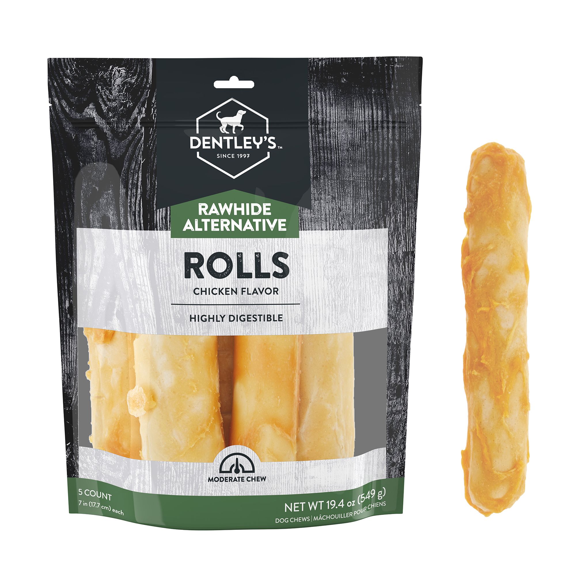 Dentley's rawhide shop stuffed rolls