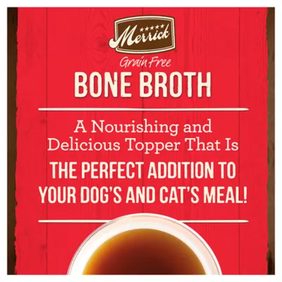 Product Merrick® Grain Free® Bone Broth Adult Wet Dog Food Topper - Beef Bone Broth