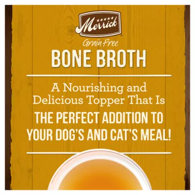 Product Merrick® Grain Free® Bone Broth Adult Wet Dog Food Topper - Chicken Bone Broth