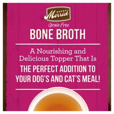 Product Merrick® Bone Broth Adult Wet Dog Food Topper - Grain Free, Turkey Bone Broth