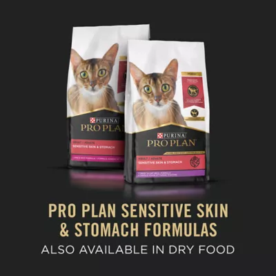 Purina Pro Plan Sensitive Skin Stomach Adult Wet Cat Food Corn Free No Artificial Colors 3 Oz