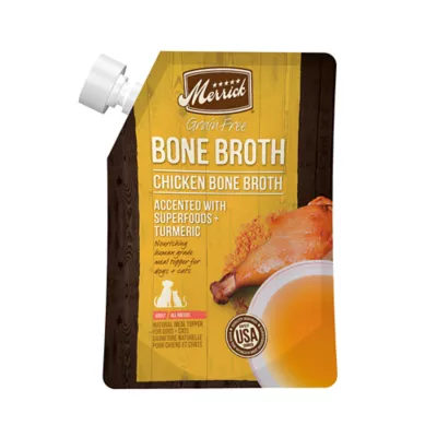 Merrick Grain Free Chicken Bone Broth Wet Dog Food Topper