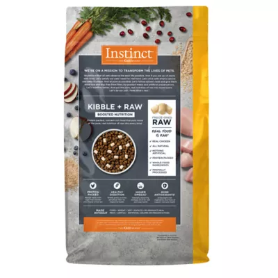 Product Instinct® Raw Boost® Whole Grain Kibble + Freeze-Dried Raw All Life Stages Dry Dog Food - Chicken