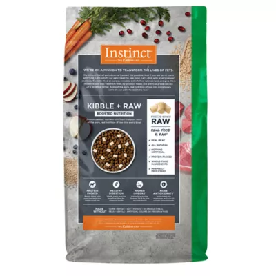 Product Instinct® Raw Boost® Whole Grain Kibble + Freeze-Dried Raw Adult Dry Dog Food - Lamb & Oatmeal