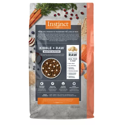 Product Instinct® RawBoost® Whole Grain Kibble + Freeze-Dried Raw All Life Stage Dry Dog Food - Salmon