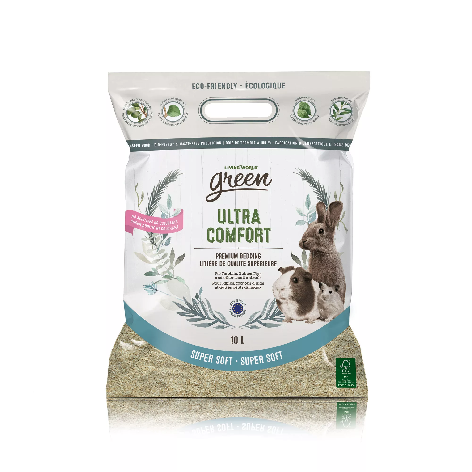 Living World Green Ultra Comfort Super Soft Premium Small Pet Bedding