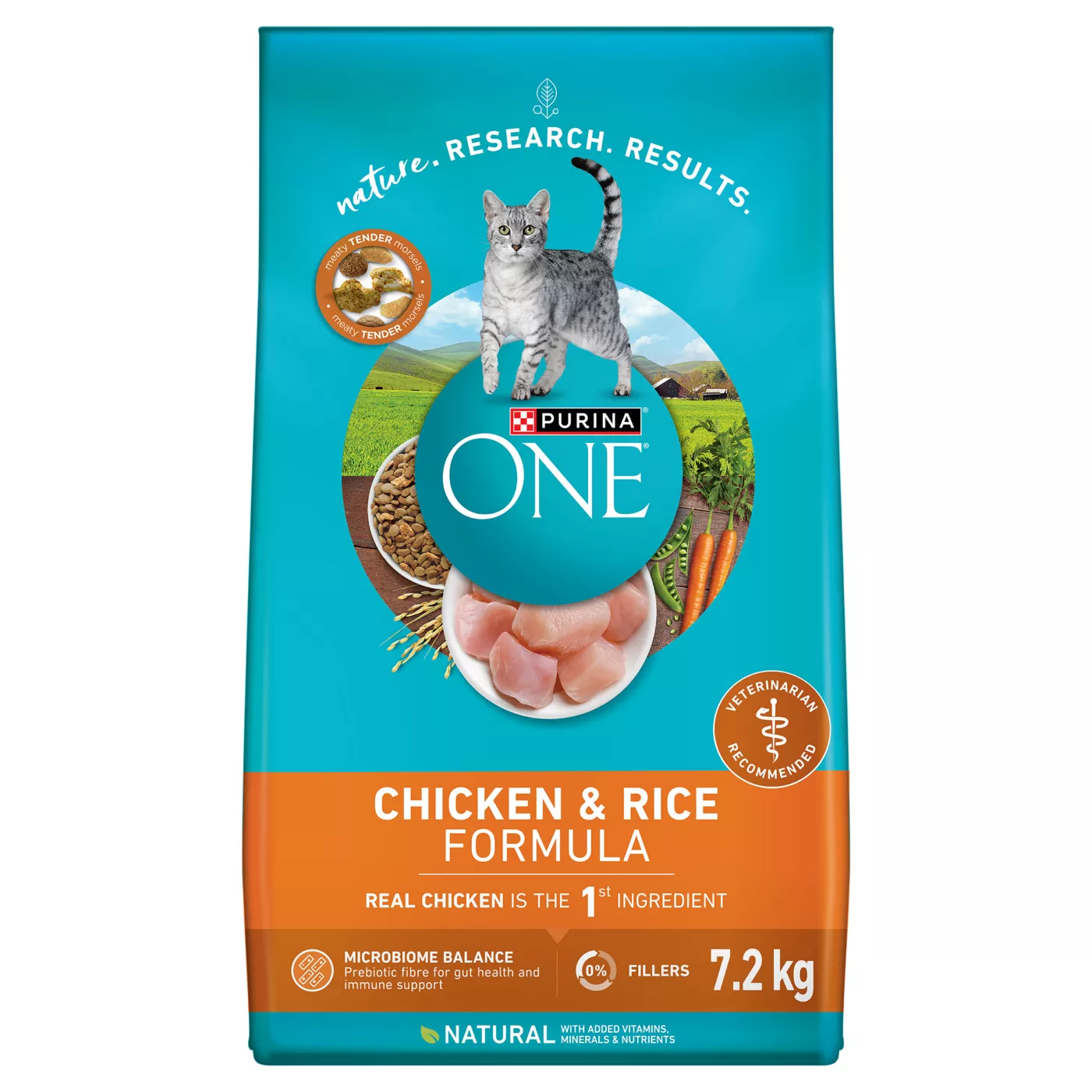 Purina ONE Adult Cat Food Chicken Rice