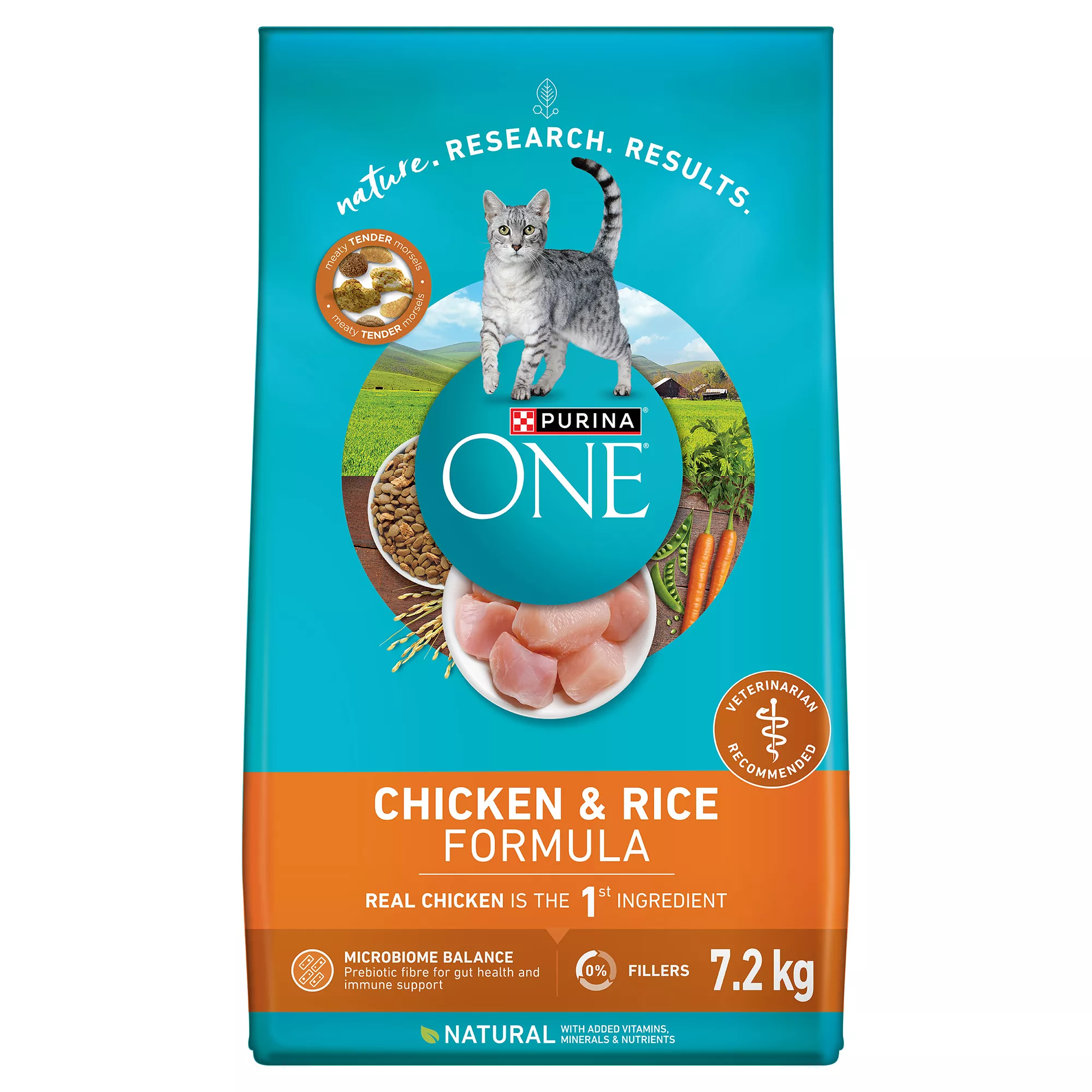 Purina ONE Adult Cat Food - Chicken & Rice