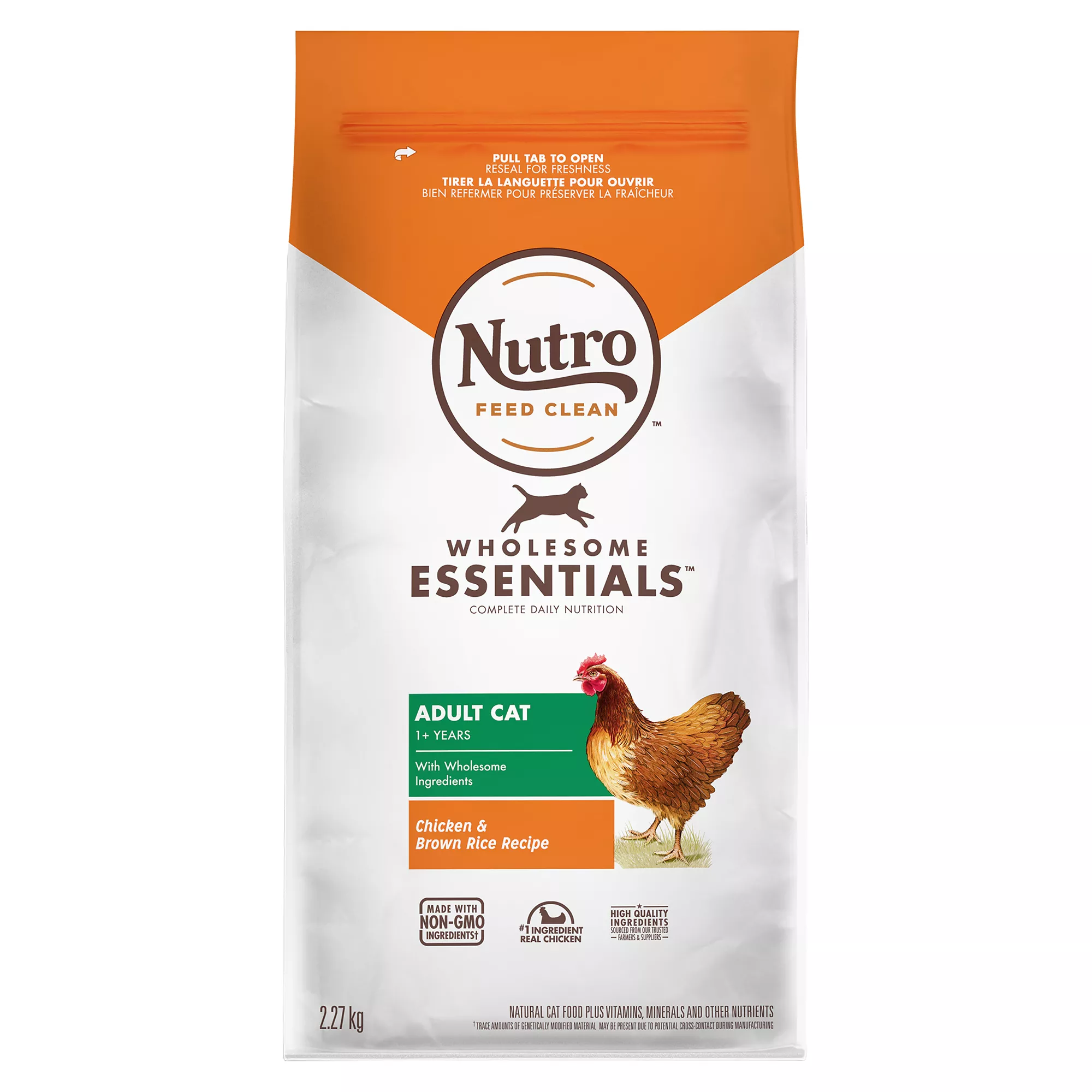 Nutro Wholesome Essentials Adult Cat Food - Chicken & Brown Rice, Non-GMO