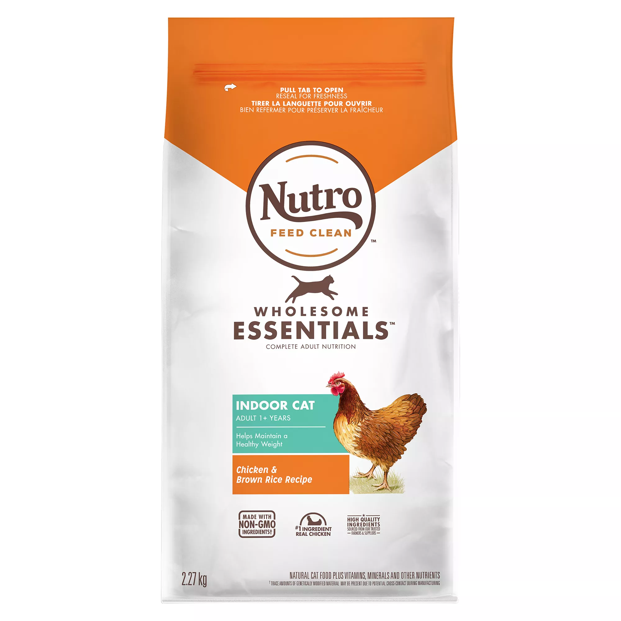 Nutro Wholesome Essentials Indoor Adult Cat Food - Chicken & Brown Rice, Non-GMO