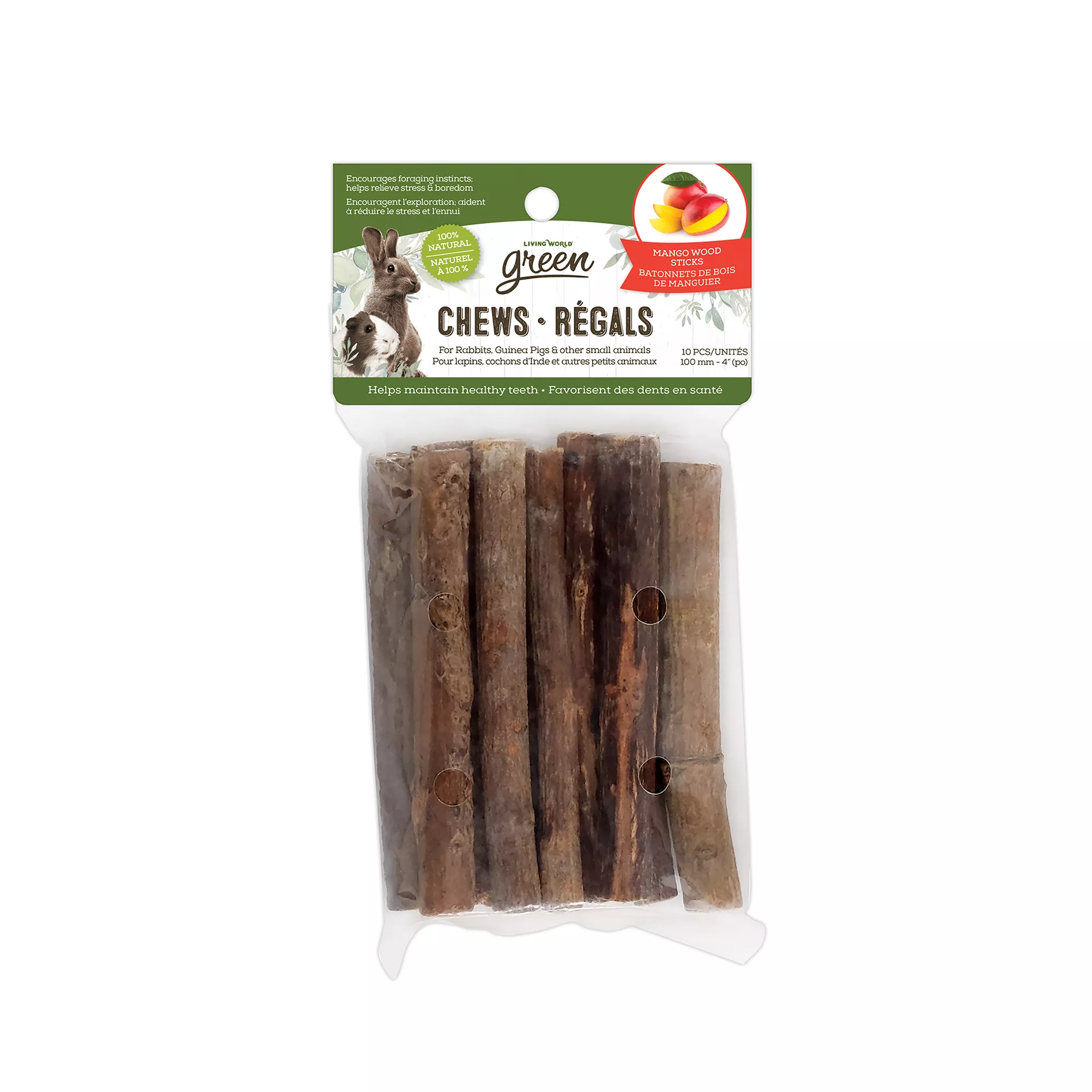 Living World Green Mango Stick Small Animal Chews