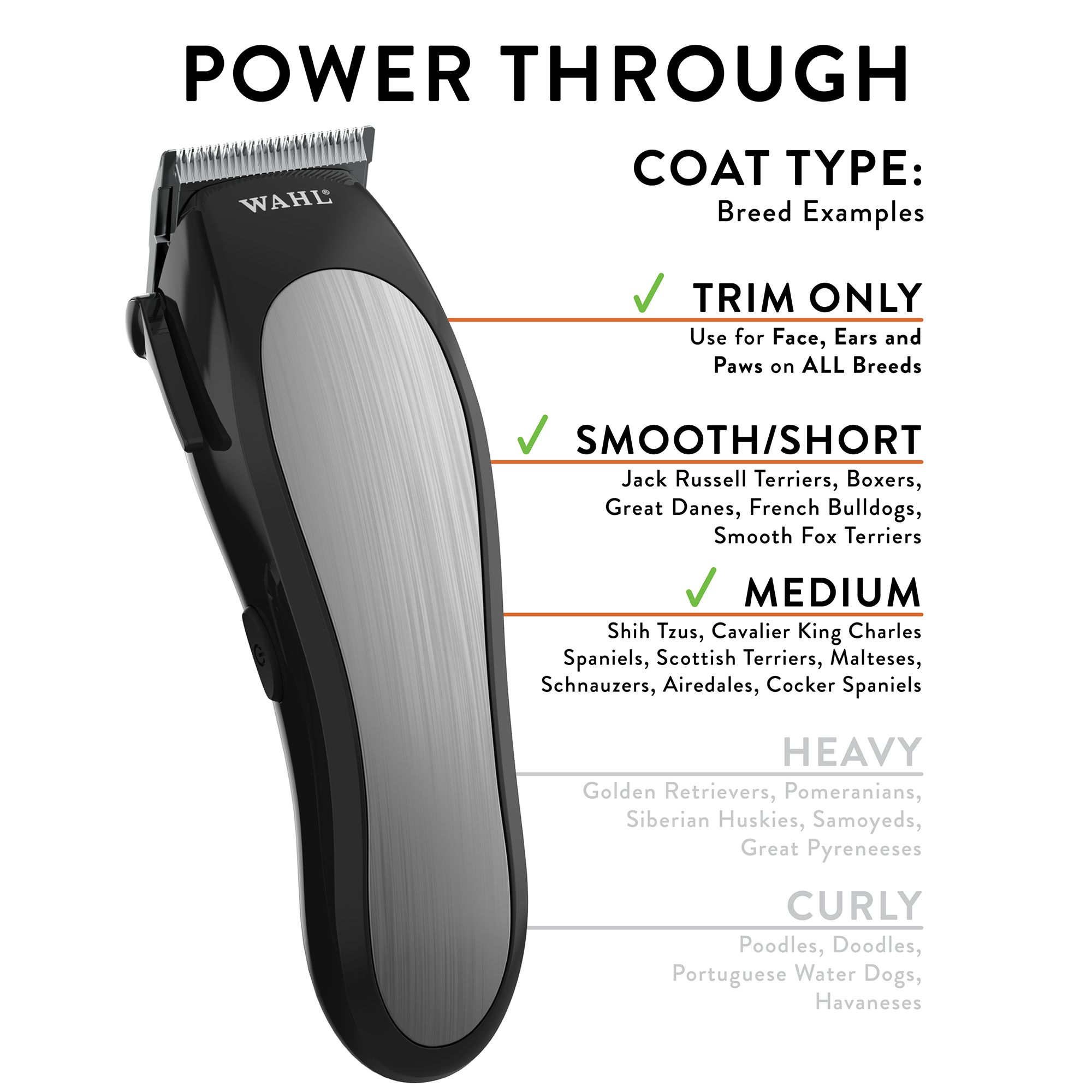 wahl combination dog clipper and trimmer set