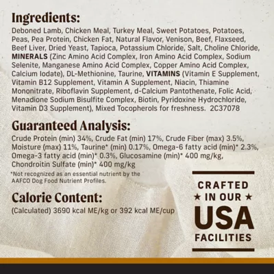 Product Merrick® Backcountry® Raw Infused Big Game Adult Dry Dog Food - Grain Free, Lamb & Venison