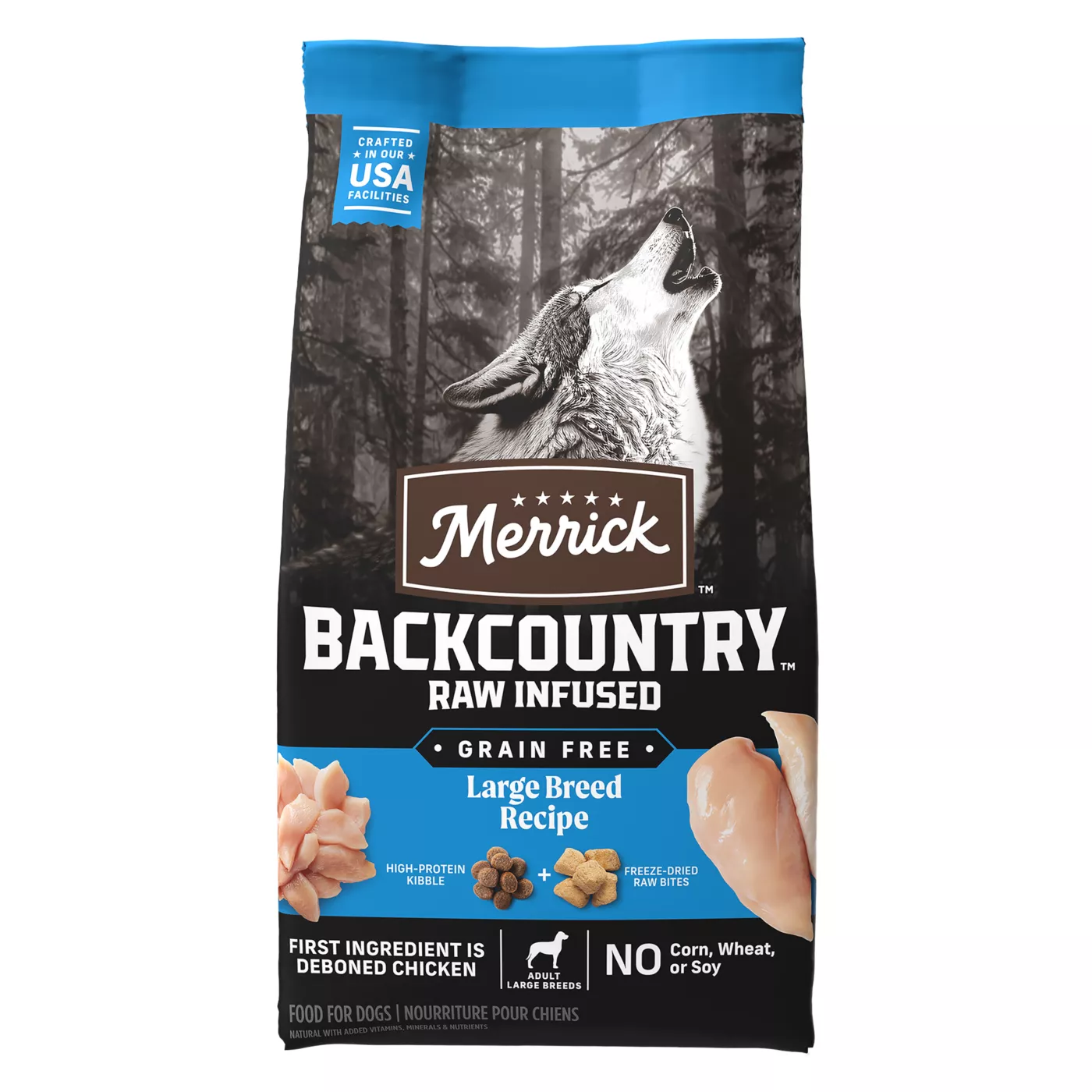 Merrick Backcountry Large Breed Adult Dry Dog Food Chicken Corn Free Wheat Free