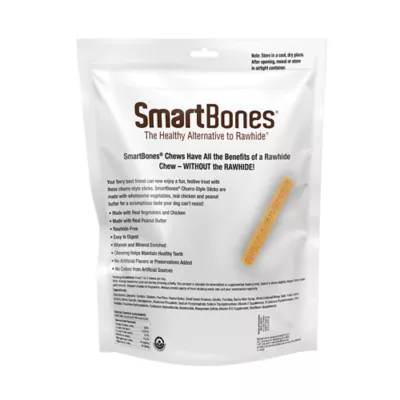 Product SmartBones® Churro Style Sticks Dog Treat - Peanut Butter