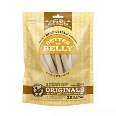 Product Better Belly Originals Rawhide Small Dog Treats - Real Beef Sirloin