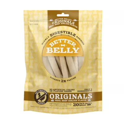 Product Better Belly Originals Rawhide Small Dog Treats - Real Beef Sirloin