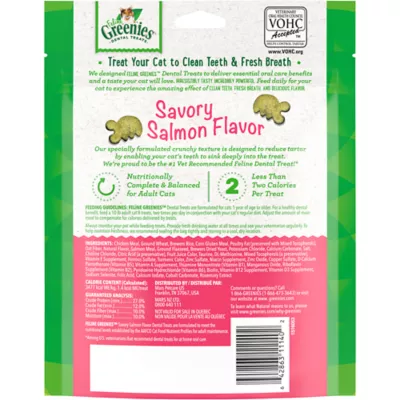 Product Greenies™ Feline Greenies Adult Cat Dental Treats - Dental Care, Natural, Salmon