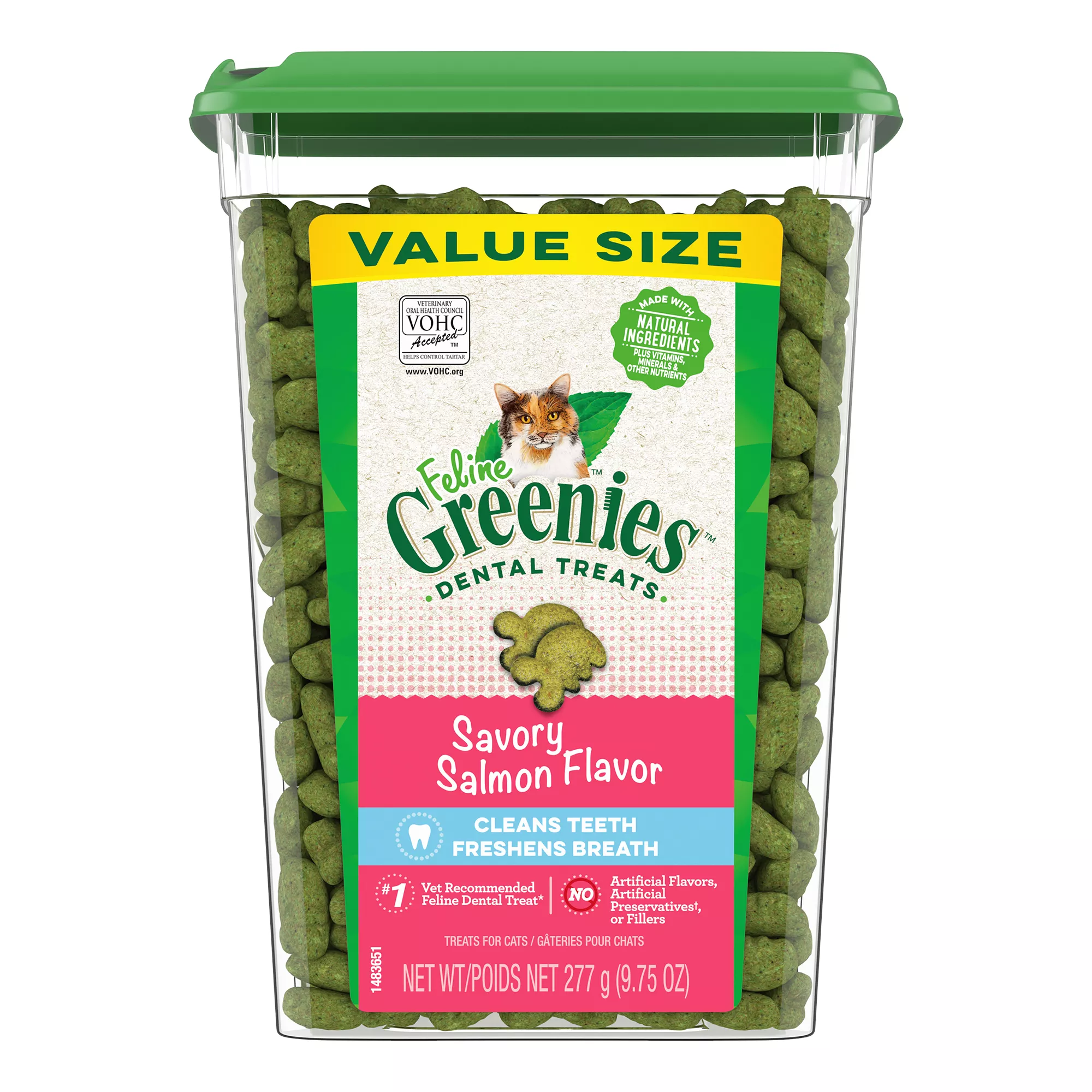 Greenies&trade; Feline Greenies Adult Cat Dental Treats - Dental Care, Natural, Salmon