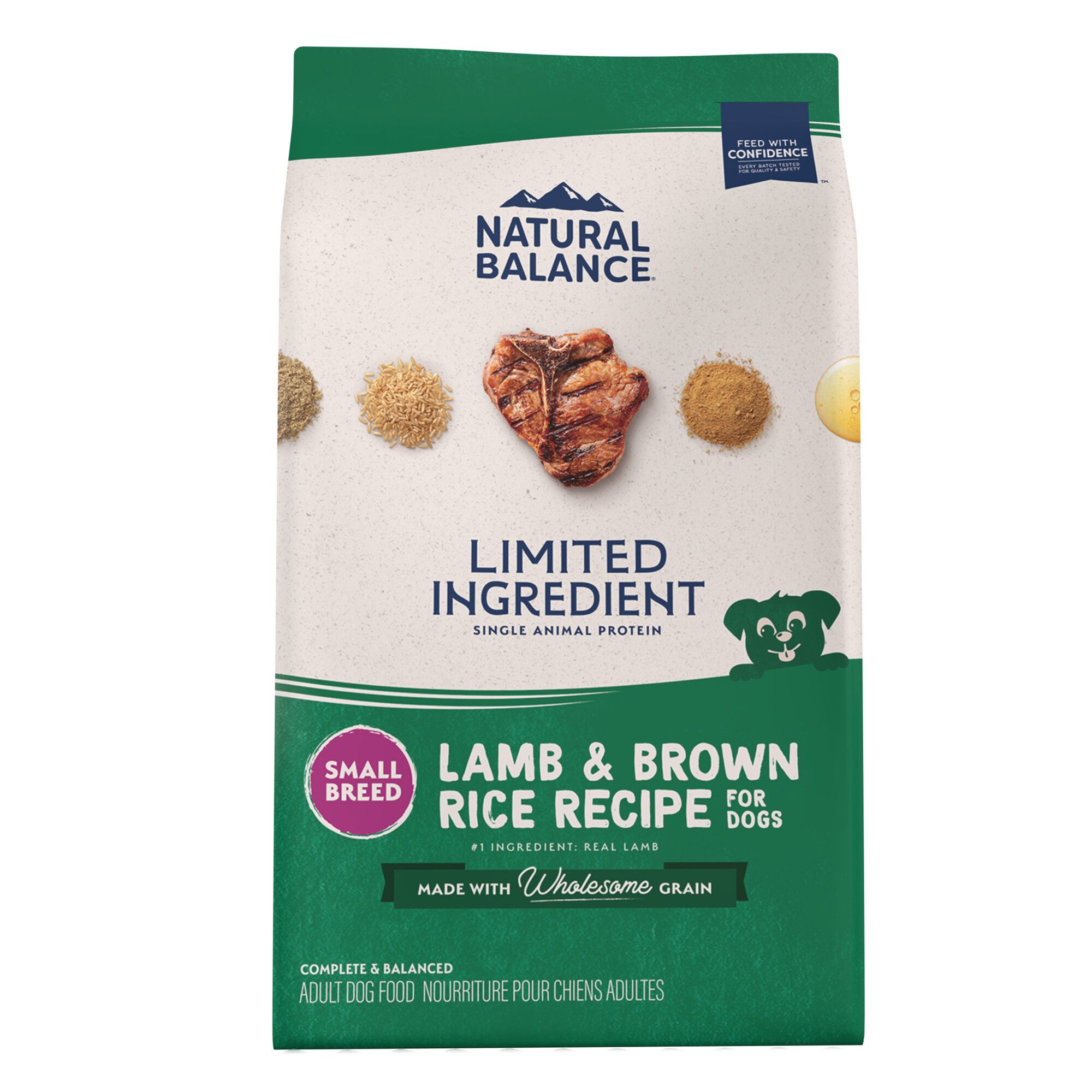 Natural Balance Limited Ingredient With Grain Small Breed Adult Dry Dog Food Lamb Brown Rice