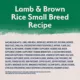 Product Natural Balance Limited Ingredient With-Grain Small Breed Adult Dry Dog Food - Lamb & Brown Rice