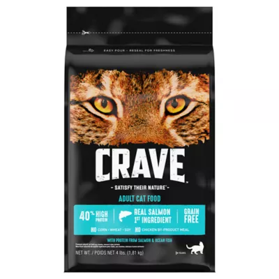 Product Crave High Protein Adult Dry Cat Food - Grain Free, Salmon & Ocean Whitefish