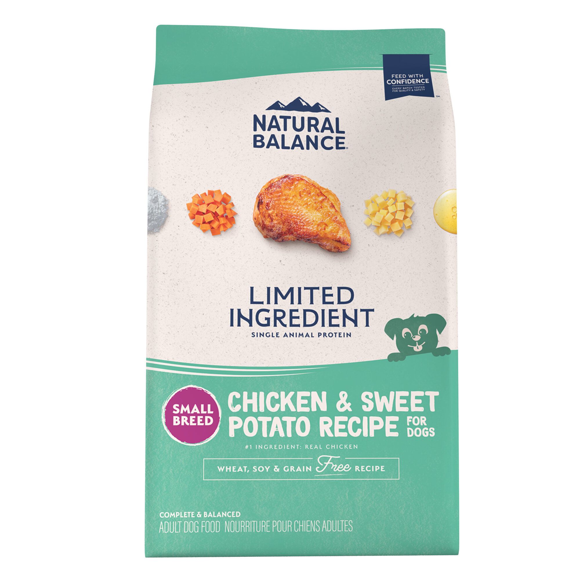 Natural Balance Limited Ingredient Small Breed Chicken Sweet Potato Grain Free Dry Dog Food 4 lb