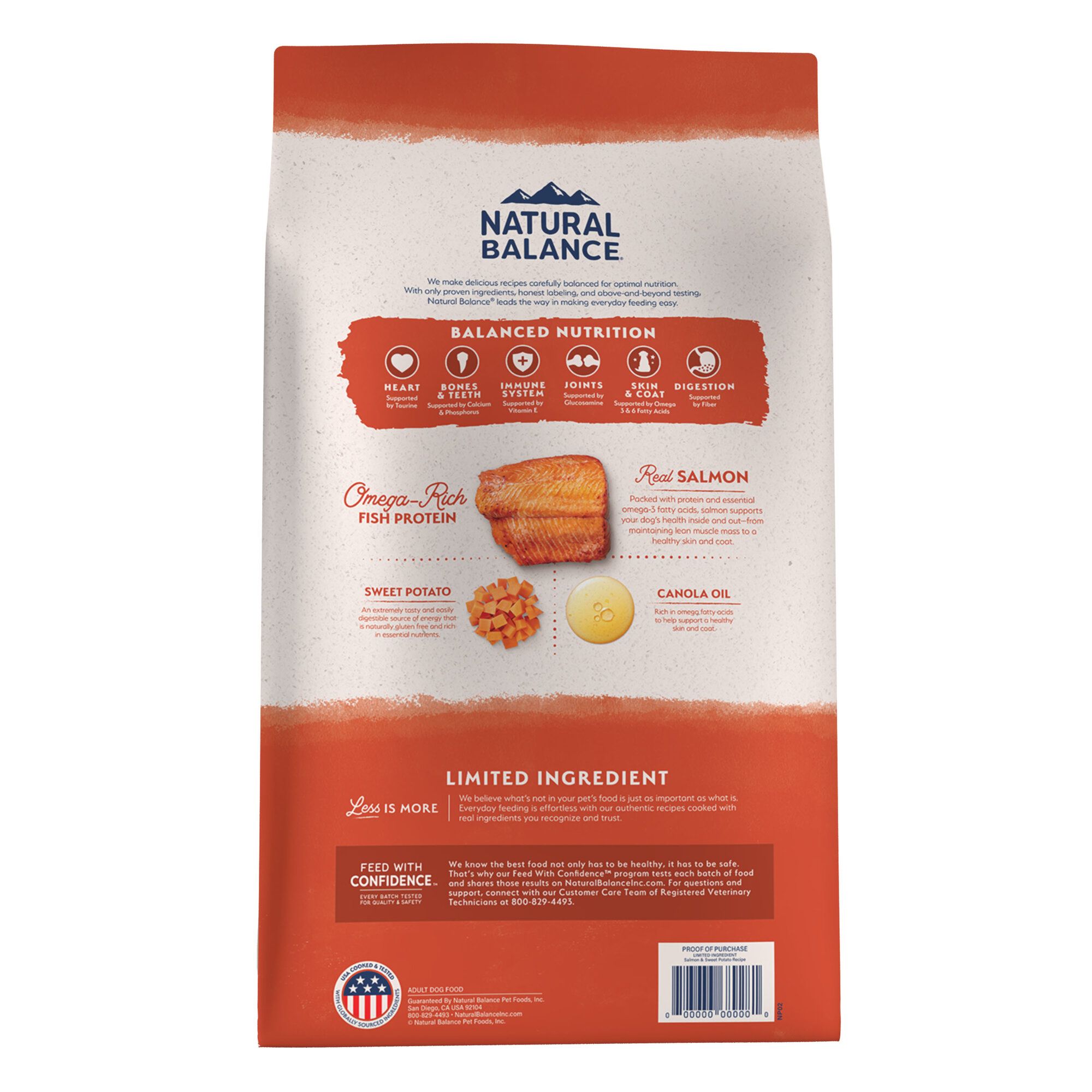 Natural Balance Limited Ingredient Salmon Sweet Potato Dry Dog Food 4lb