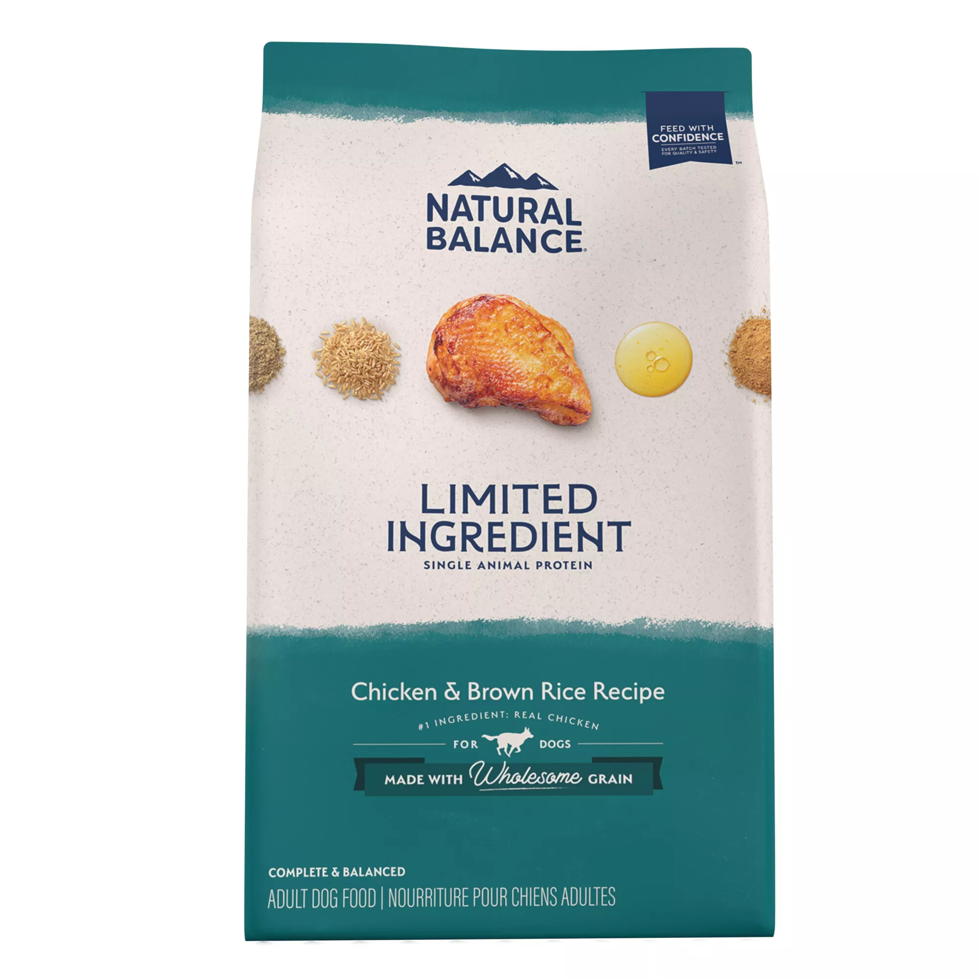 Natural Balance Limited Ingredient Diets With-Grain Adult Dry Dog Food - Chicken & Brown Rice