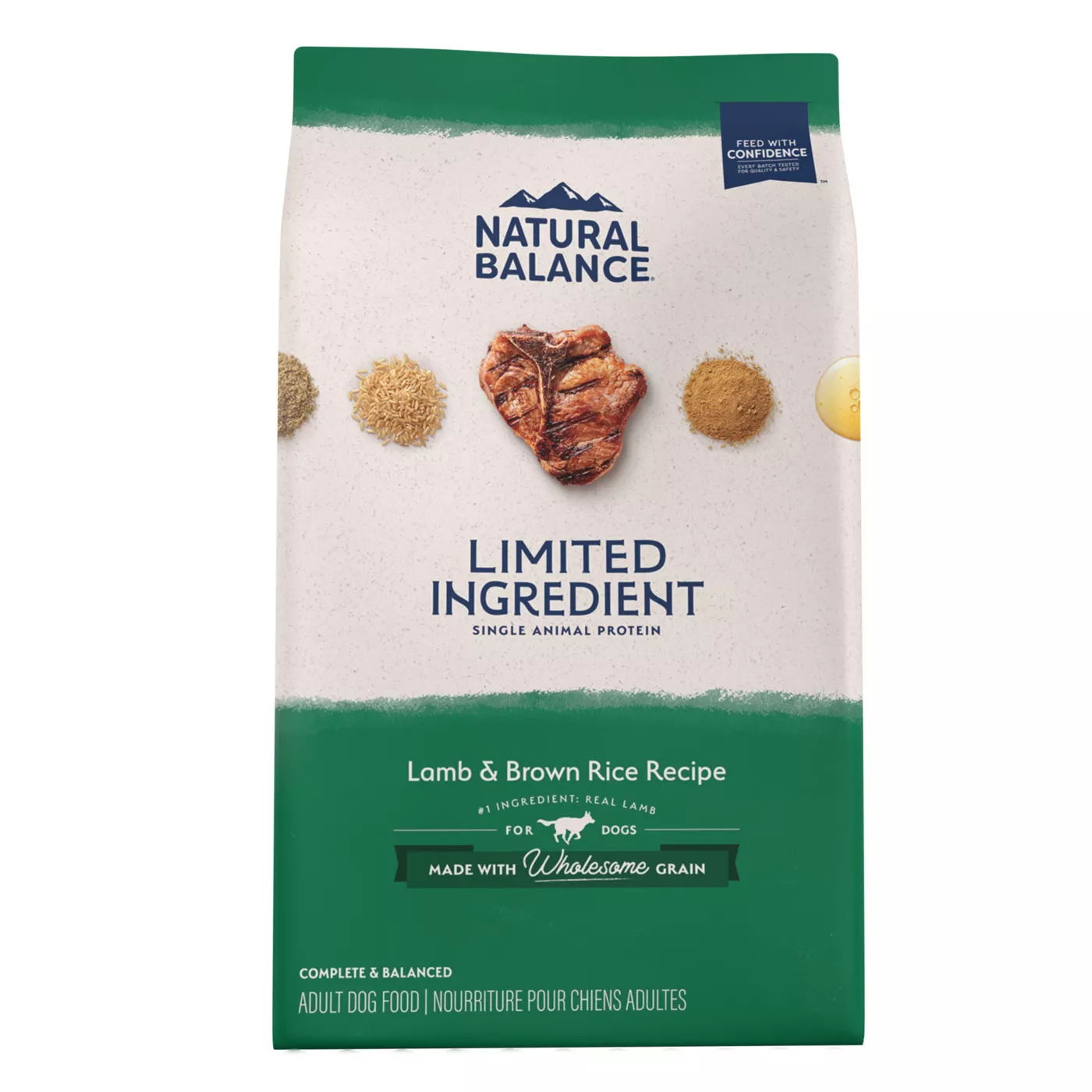 Natural Balance Limited Ingredient Diets With Grain Adult Dry Dog Food Lamb Brown Rice