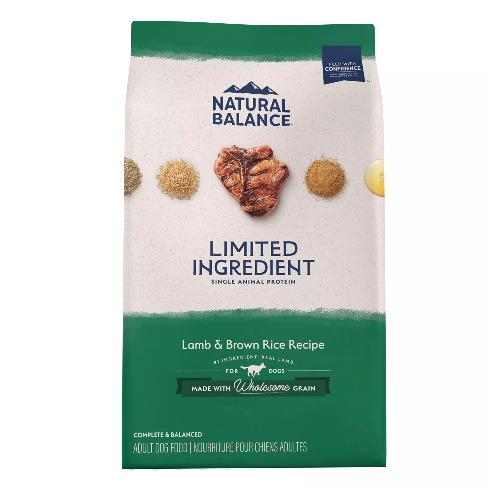 Natural Balance Limited Ingredient Diets With-Grain Adult Dry Dog Food - Lamb & Brown Rice