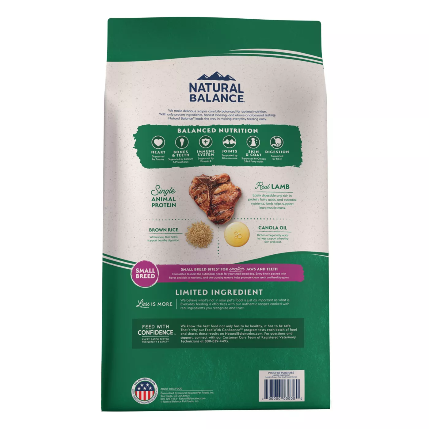 Natural balance small breed shops dog food