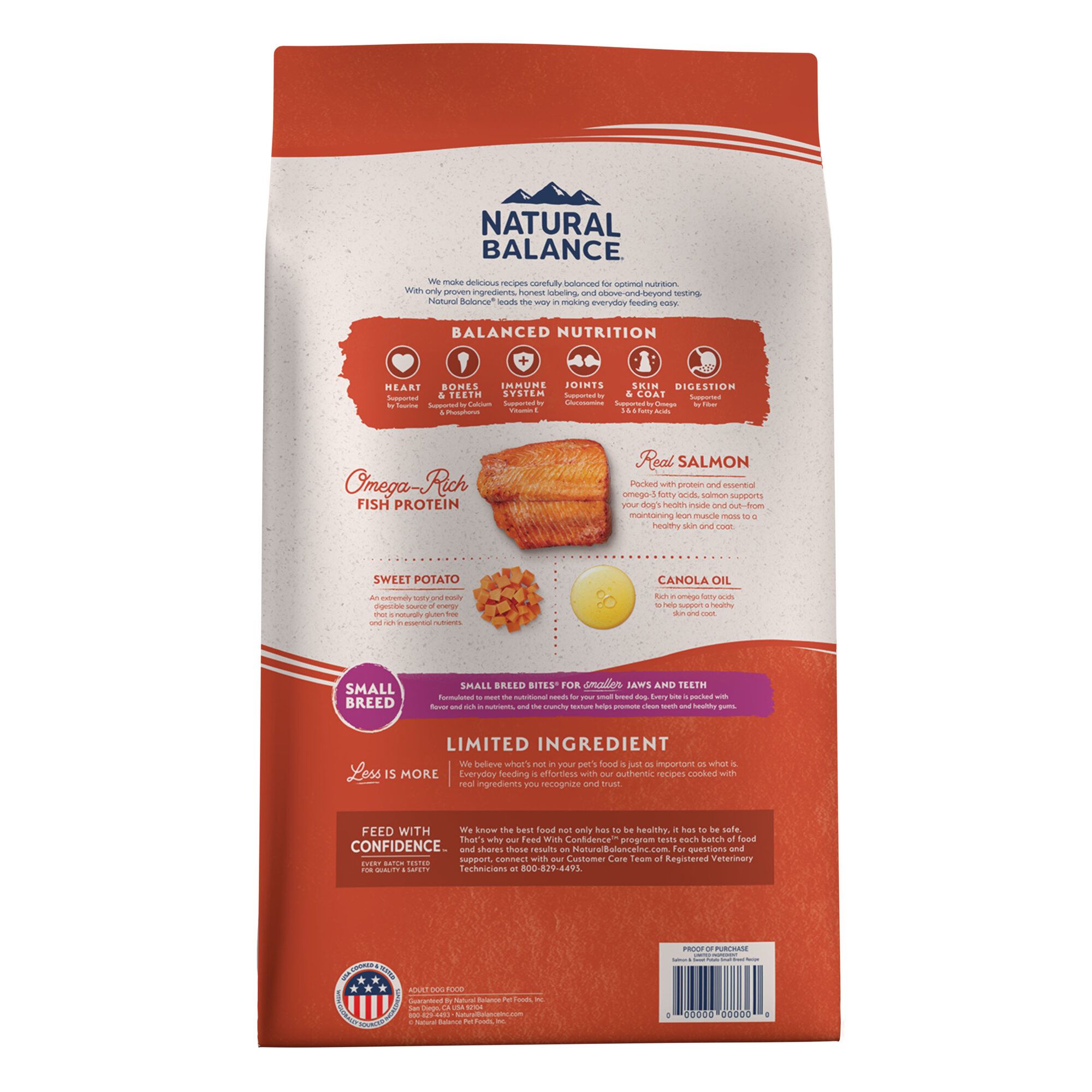 Natural Balance Limited Ingredient Small Breed Salmon Sweet Potato Grain Free Dry Dog Food 4 lb