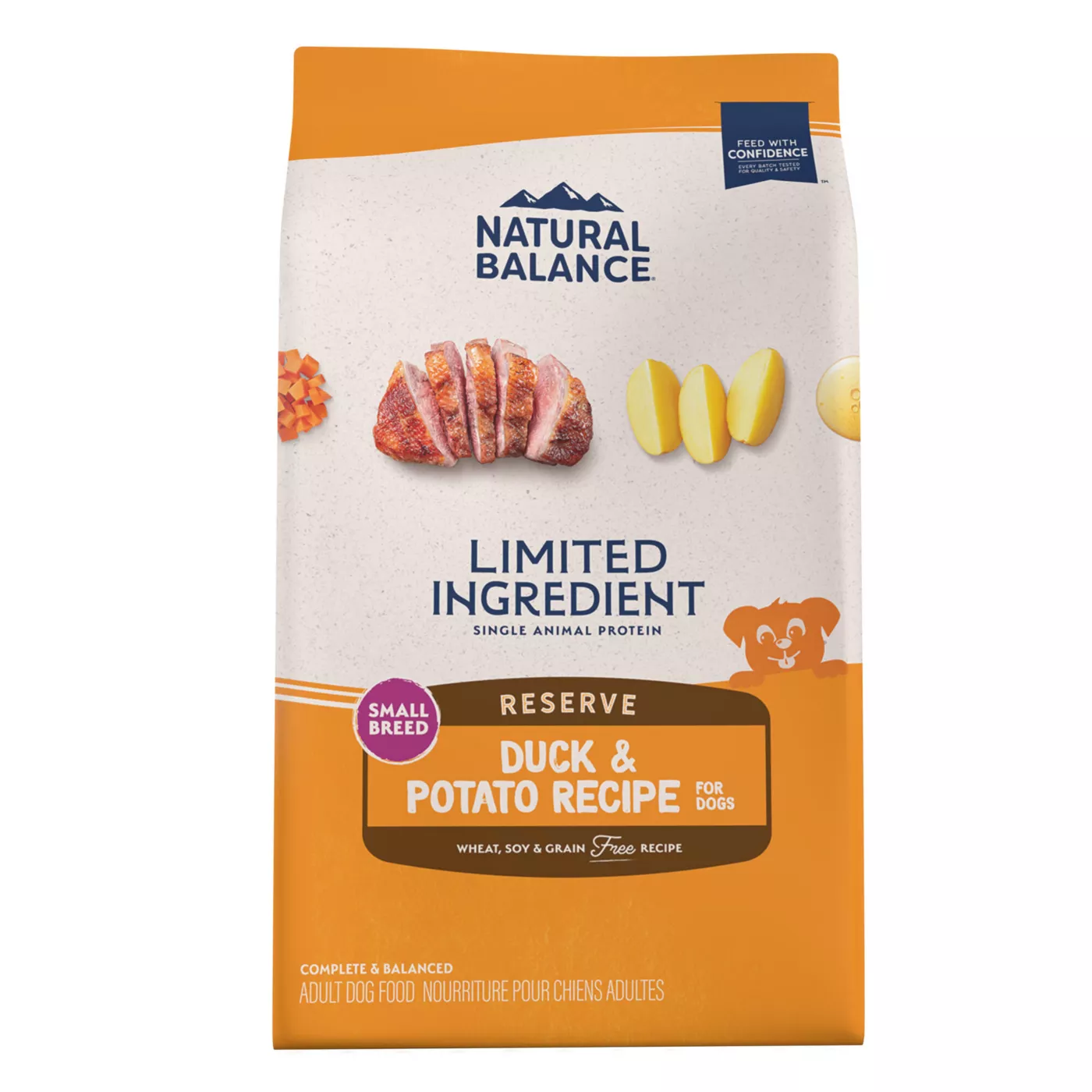 Natural Balance Limited Ingredient Diets Small Breed Adult Dry Dog Food Duck Potato