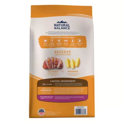 Natural Balance Limited Ingredient Duck Potato Small Breed Dry Dog Food 12lb