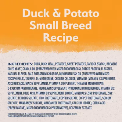 Product Natural Balance Limited Ingredient Diets Small Breed Adult Dry Dog Food - Duck & Potato