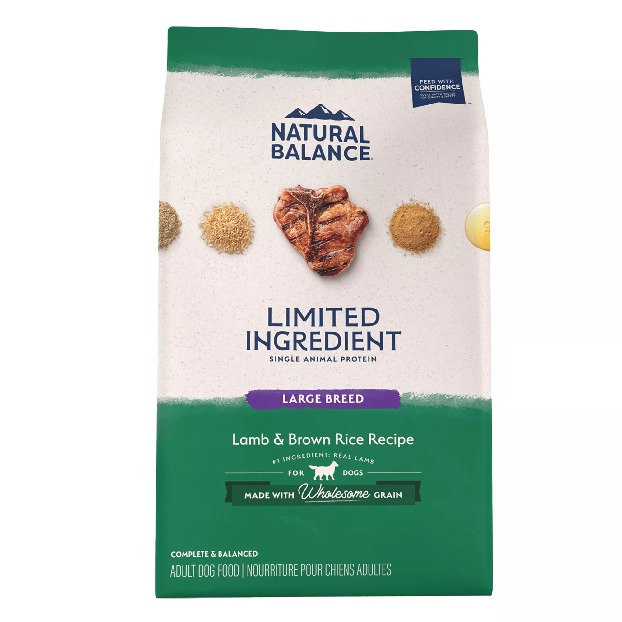 Natural Balance Limited Ingredient With-Grain Large Breed Adult Dry Dog Food - Lamb & Brown Rice