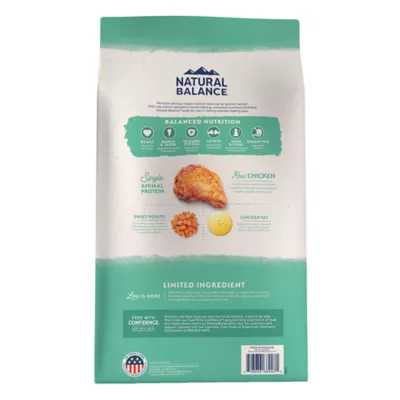 Natural Balance Limited Ingredient Diets Adult Dry Dog Food Chicken Sweet Potato