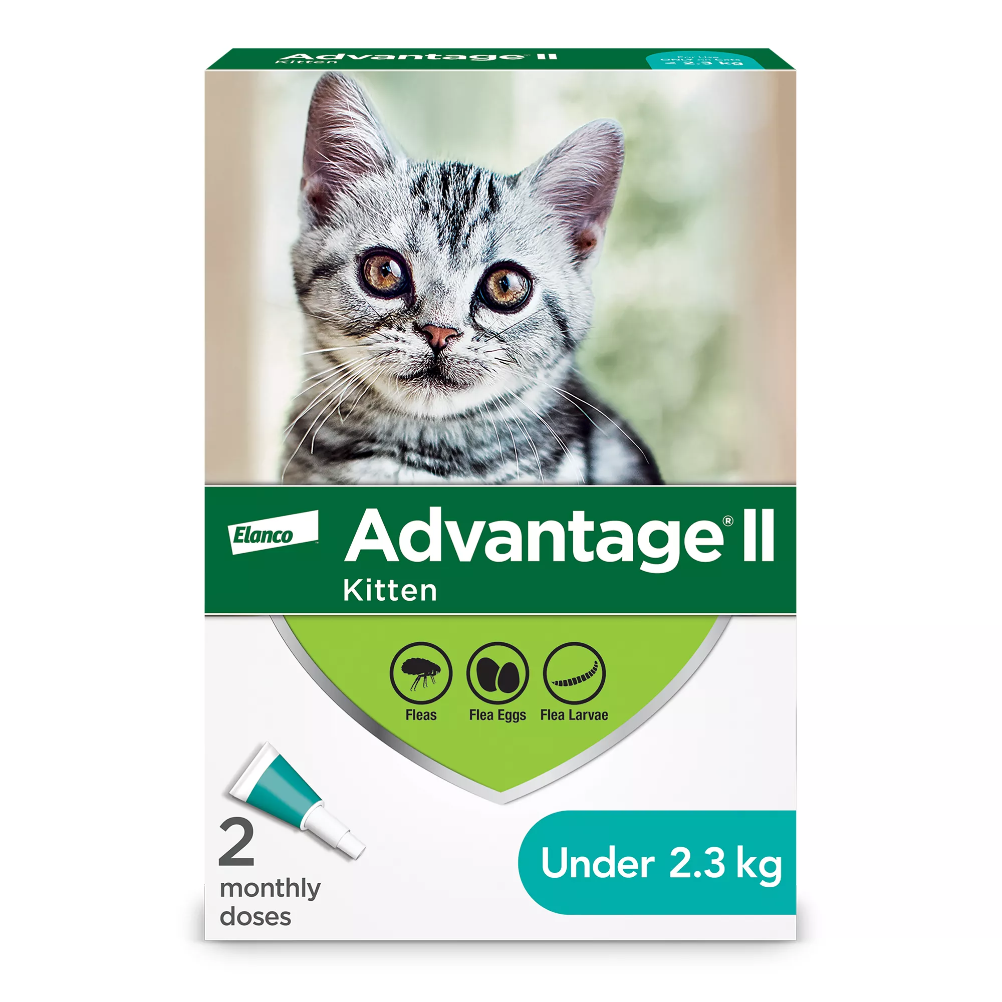 Advantage® II Kitten Once-A-Month Topical Flea Treatment - Under 2.3 kg